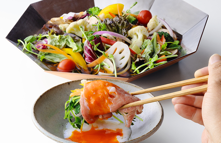 京のひめ苞 牛サーロインと彩り温野菜鍋
