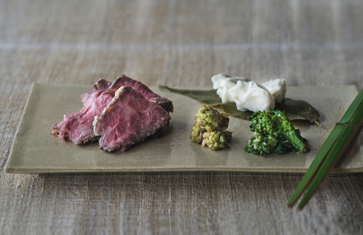 米味噌糀漬け 丹稲しょ 京都牛ローストビーフと春野菜