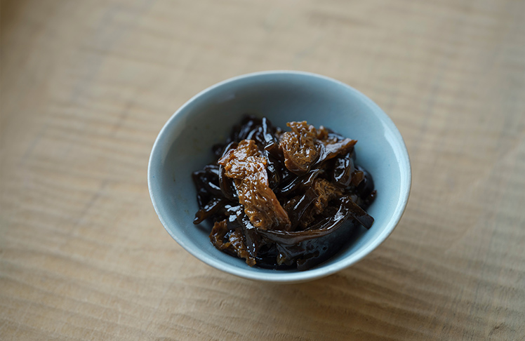 和煮 利休麩ときくらげ