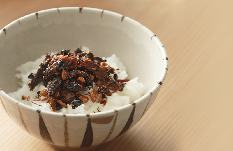 鯖のへしこと黒豆ふりかけ