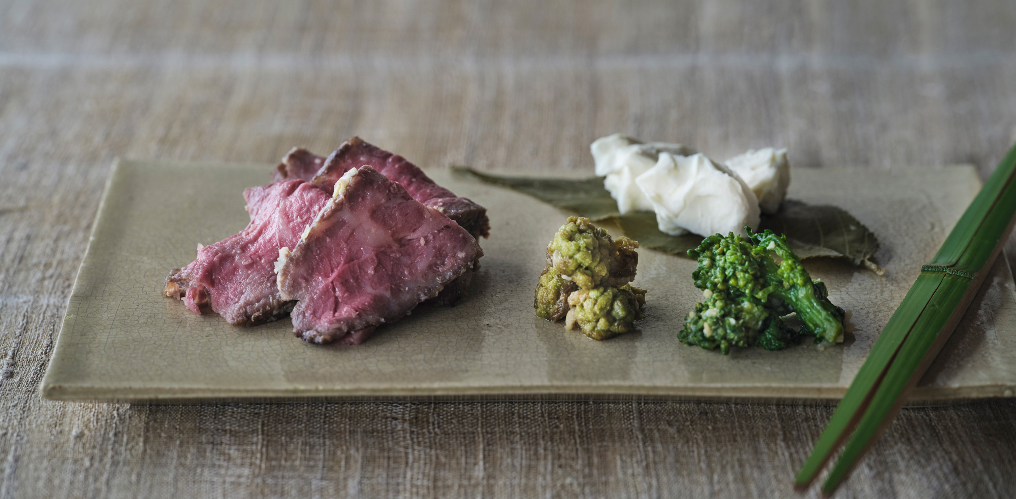 米味噌糀漬け 丹稲しょ 京都牛ローストビーフと春野菜