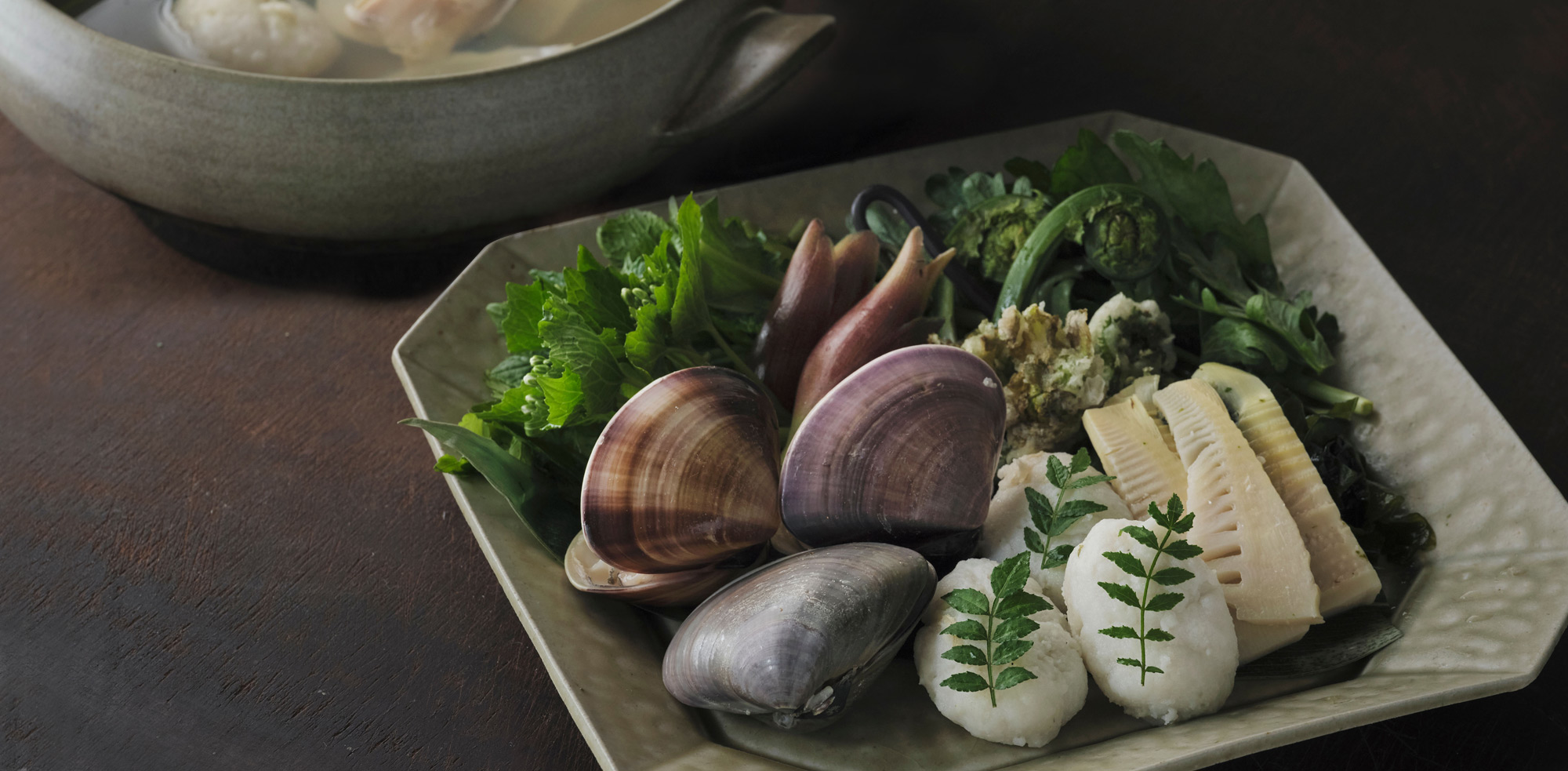 京のひめ苞　蛤と若竹の鍋