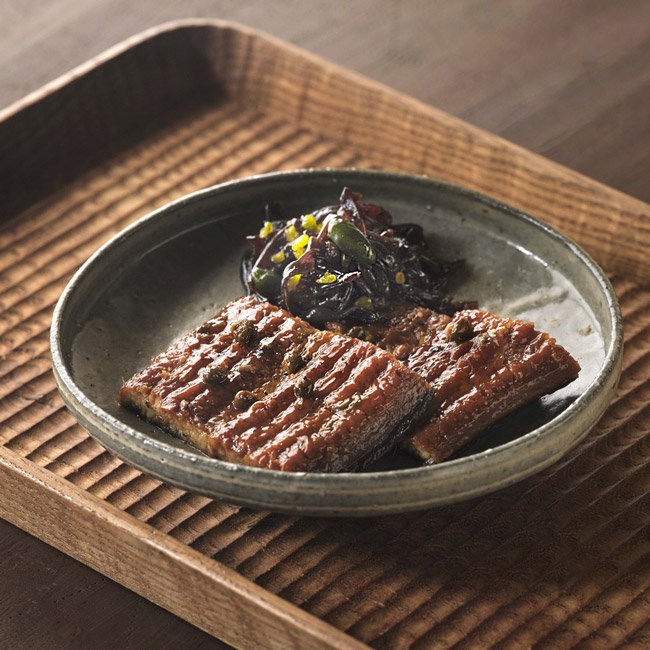 佳肴 鰻とピスタチオ