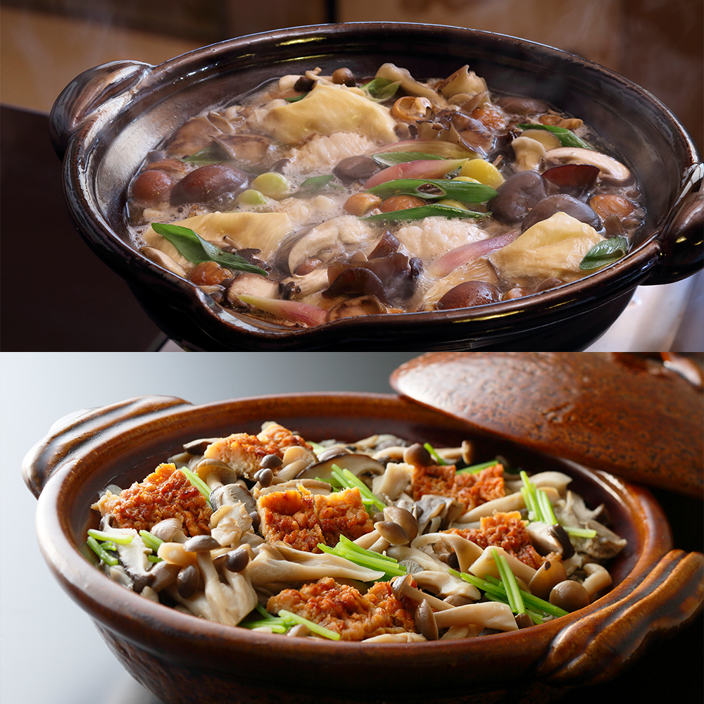 京のひめ苞 焼霜穴子ときのこの鍋・名残り鱧ときのこの炊き込みご飯セット