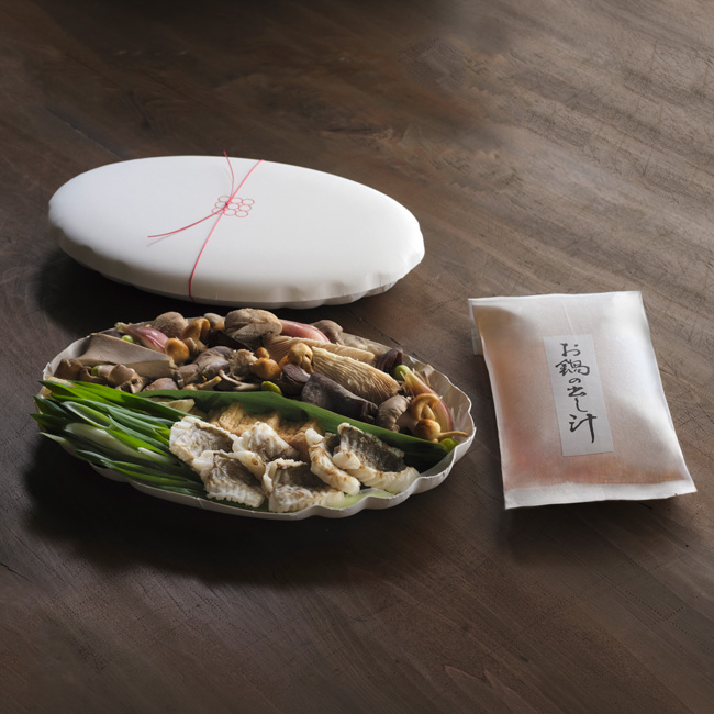 京のひめ苞　焼霜穴子ときのこの鍋