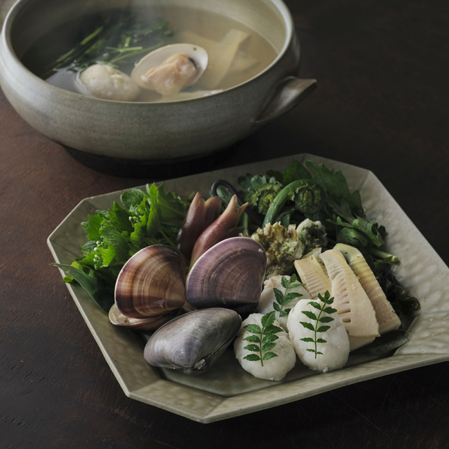 京のひめ苞　蛤と若竹の鍋＜3月中旬～4月＞